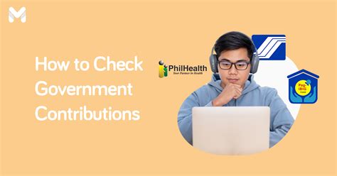 How to Check Government Contributions for SSS, Pag.